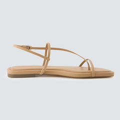 Cushionaire Glory Natural Fashion Open Toe Ankle Strap Comfortable Sandals 7.5