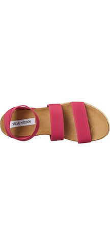 Steve Madden Kimmie Platform Espadrille Blush Nude Fitted Wedge Sandal