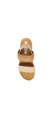 Steve Madden Circa1 Flatform Wedge Sandal Natural Nude Platform Espadrille