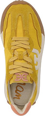 Sam Edelman Langley Saffron Yellow/Cream Chunky Platform Low Top Flat Sneakers