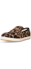 Steve Madden Paxtyn Slip-on Chain Loafers Leopard Bit Espadrille Smoking Slipper