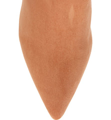 Jeffrey Campbell PILLAR-HI Blush Suede High Heel Pointed Toe Over Knee Boots