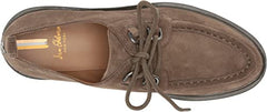 Sam Edelman Monna Olive Lace Up Almond Toe Block Heeled Platform Dress Loafers