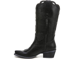 Circus by Sam Edelman Jill 2 Black Color Block Flower Patchwork Western Boots