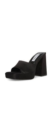 Steve Madden Cristo Platform Sandal Open Toe Chunky Heel Slip On Mule Pumps