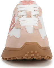 Sam Edelman Langley White/Warm Blush/Washed Coral Chunky Low Top Flat Sneakers