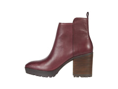 Lucky Brand Worrin Deep Mahogany Lug Sole Chunky Heel Platform Fashion Booties