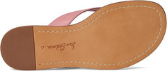 Sam Edelman Remi Pink Lily Open Toe Thonk Flat Slides Beach Flip Flops Sandals