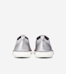 Cole Haan 4.Zerogrand Stitchlite Microchip/Silver Metallic Slip On Flat Loafers