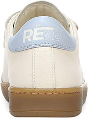 Sam Edelman Jo Ivory Round Toe Breathable Slip On Triple Strap Low Top Sneakers