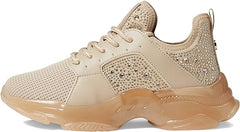 Steve Madden Ganzo-R Blush Multi Fashion Lace Up Chunky Platform Sneakers