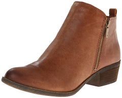 Lucky Brand Basel Ankle Bootie Toffee Brown Leather Wide Width Boot