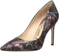 Sam Edelman Hazel Black Multi Jacquard Print Pointed Toe Fashion Stiletto Pumps