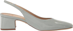 Sam Edelman Terra Seafoam Blue Slingback Strap Squared Toe Block Heeled Pumps