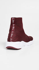 Sam Edelman Tara Knit Stretch Slip-on Sock Fitted Rounded Toe Sneakers WINE