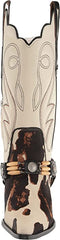Sam Edelman Jackie Frontier Brown Zipper Pointed Toe Block Heel Western Boots