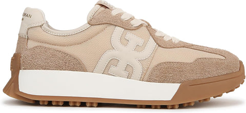 Sam Edelman Langley Tan Multi Rounded Toe Chunky Platform Low Top Sneakers