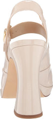 Sam Edelman Jildie Linen Patent Mary Jane Platform Slingback Pumps Sandals