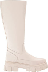 Circus by Sam Edelman Dollie Light Grey Rounded Toe Pull On Knee High Boots