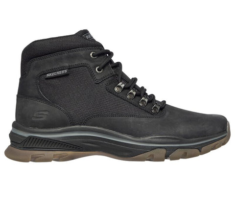 Skechers Ralcon Lorken Lace Up Rounded Toe Leather Combat Ankle Casual Boots