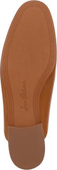 Sam Edelman Linnie Saddle Leather Chain Embellished Slip On Almond Toe Flat Mule