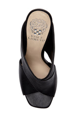 Vince Camuto Women's Averessa Wrapped Heel Peep-Toe Mule BLACK