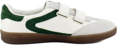 Sam Edelman Talia Optic White/Bright Pine Rounded Toe Low Top Flat Sneakers