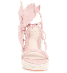 Cecelia New York Lilly Coral Cork Ankle Strap Open Toe Heel Wedge Sandals