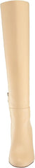 Sam Edelman Shauna Eggshell Pointed Toe Stiletto Heeled Knee High Fashion Boots