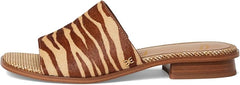 Sam Edelman Sabrina Beechwood Multi Squared Open Toe Slip On Mules Sandals
