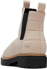Toms Skylar Sahara Pull On Lugged Sole Block Heel Rounded Toe Ankle Boots