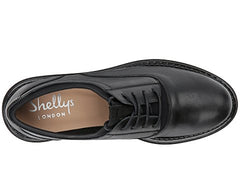 Shellys London Kemper Black Leather Lace Up Oxford