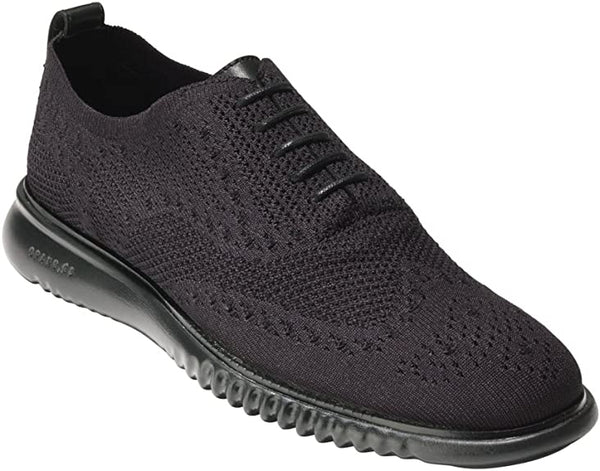 Cole Haan 2.0 Zerogrand Stitchlite Black/Black Lace Up Breathable Oxfords