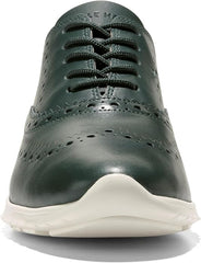 Cole Haan Zerogrand Wing Ox Closed Hole II Scarab/Ivory Lace Up Low Top Sneakers