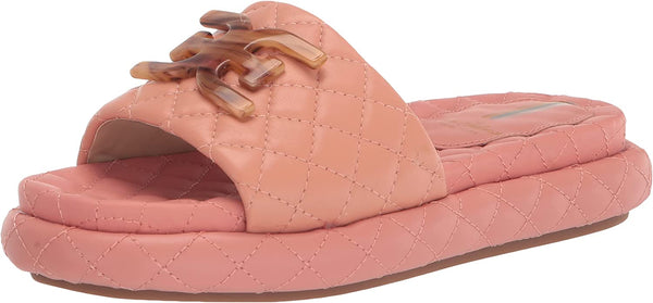 Sam Edelman Karinda Canyon Clay Rounded Open Toe Slip On Cushioned Slide Sandals