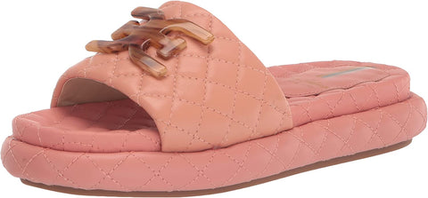 Sam Edelman Karinda Canyon Clay Rounded Open Toe Slip On Cushioned Slide Sandals
