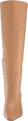Sam Edelman Sylvia Luxe Tan Pointed Toe Block Heel Knee High Leather Boots