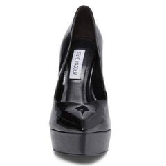 Steve Madden Luxury Black Patent Platform Pointed Toe Stiletto Dress Pump