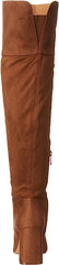 Jessica Simpson Akemi Tobacco Faux Suede Knee High Side Zipper Block Heel Boots