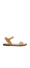 Steve Madden Donddi Open Toe Ankle Strap Banded Flat Sandals Taupe Suede