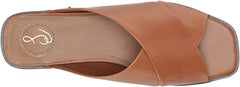 Sam Edelman Idina Saddle Synthetic Crisscrossing Straps Sole Slip-On Flat Sandal