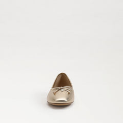 Sam Edelman Meadow Golden Yellow Multi Slip On Bow Detailed Ballet Flats