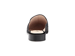 Shellys London Fantasia Black Velvet Pointed Toe Flat Mule Stud Quilted Slides