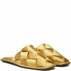 Sam Edelman Rhys Golden Yellow Slip On Rounded Toe Chic Style Mules Shoes