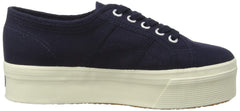 Superga Unisex 2950-cotu Navy Fashion Gymnastics Lace Up Platform Shoes