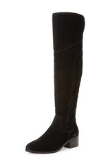 Vince Camuto Kreesell2 Black Fashion Pointed Toe Suede Knee High Boots Wide Calf