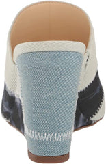 Jessica Simpson Aishia Light Vintage Mule Open Squared Toe Slip On Wedge Sandals