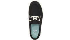 Dr. Scholl's Get Onboard Black Rounded Toe Slip On Eyelet Detailed Oxfords