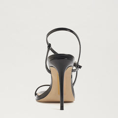Sam Edelman Starling Black Open Toe Buckle Ankle Slingback Strappy Heel Sandals