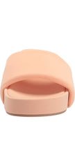 Steve Madden Robyn Peach Fashion Slip On Platform Slide Casual Flat Sandals